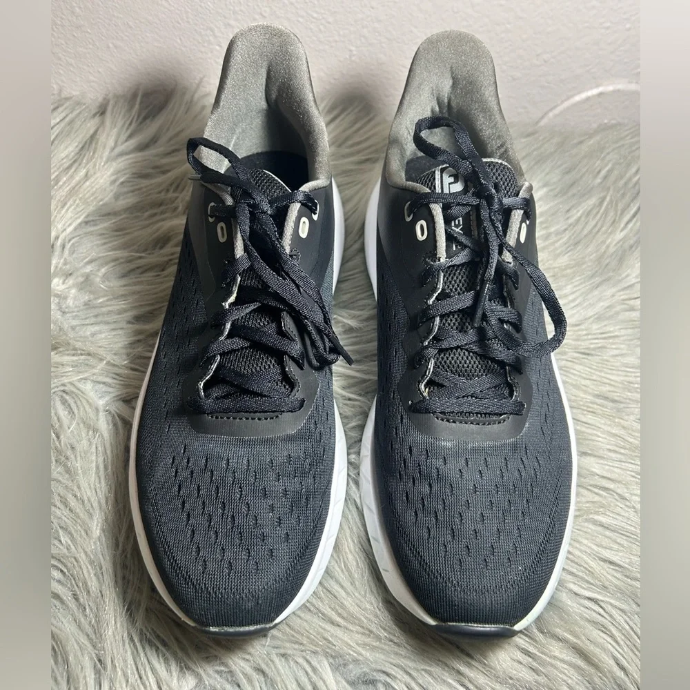 FootJoy Fj Flex Xp Golf Shoe Black and White Sneakers Size 9.5
